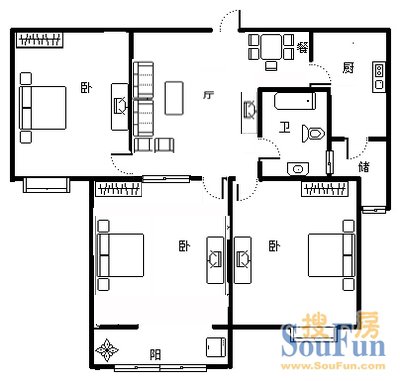两室两厅改三室，怎么改比较好？