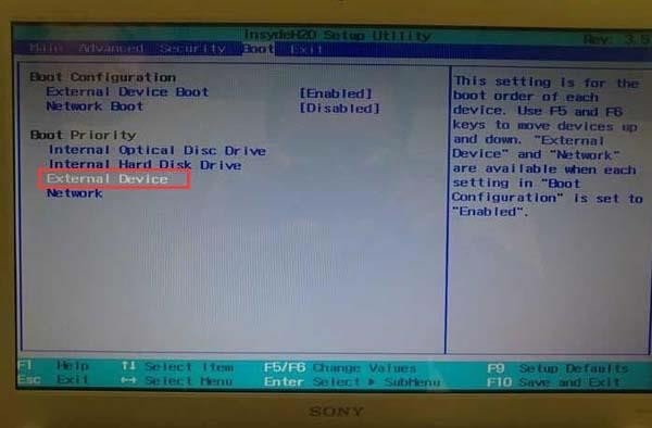 索尼笔记本怎么进入bios 索尼笔记本设置U盘启动方法
