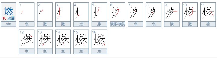 燃指 的 拼音 是