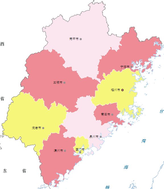 福建省总共有几个市，所有市加起来总共有几个县