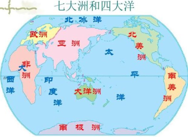 世界上有几大洲几大洋分别叫什么名字?