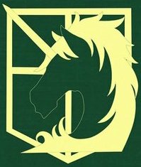 进击的巨人 兵团徽章 想做头像 求 彩色的徽章图片