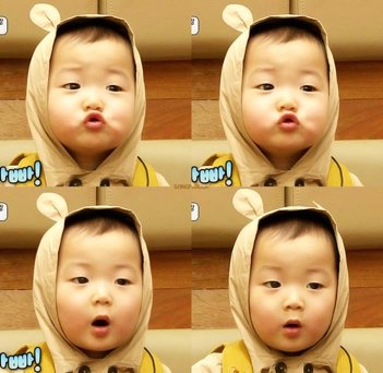 谁有这个小孩的萌图！好像是个韩国小孩。。。。