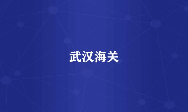 武汉海关