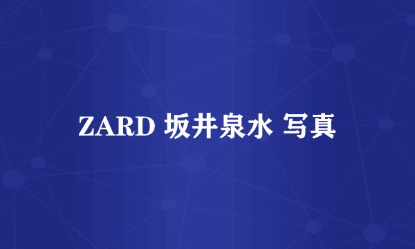 ZARD 坂井泉水 写真