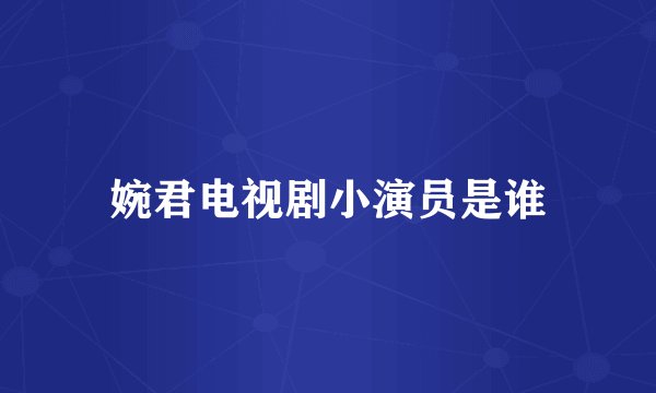 婉君电视剧小演员是谁