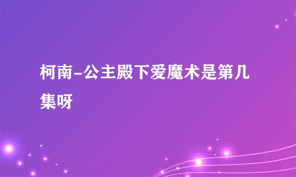 柯南-公主殿下爱魔术是第几集呀