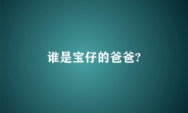 谁是宝仔的爸爸?