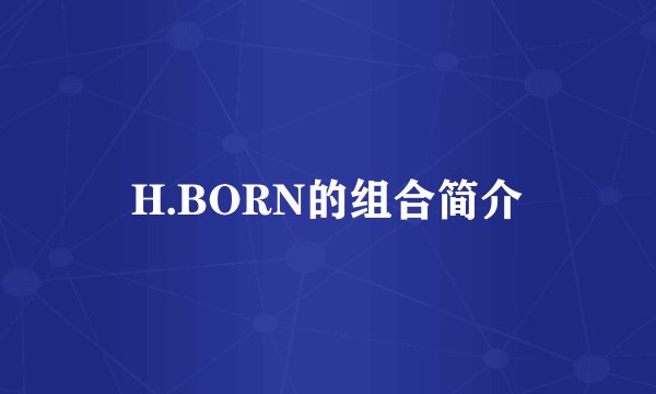 H.BORN的组合简介