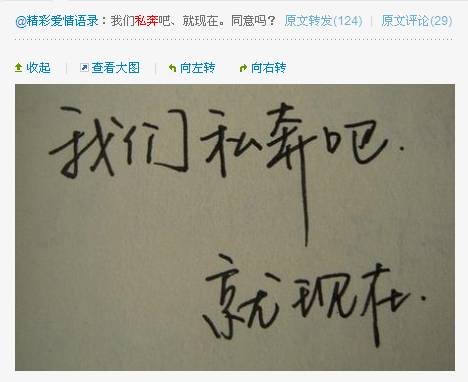 私奔体的文体范例