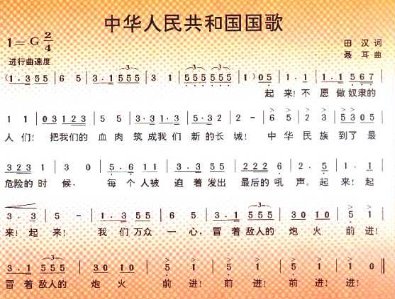 国歌全文歌词是什么？