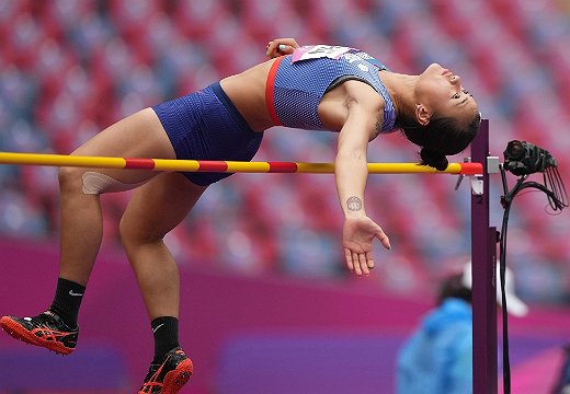 女子七项全能成绩对照表