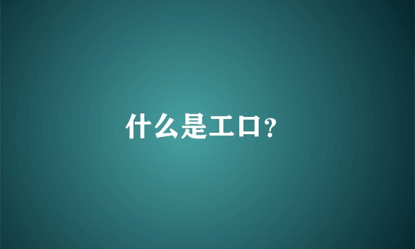 什么是工口？