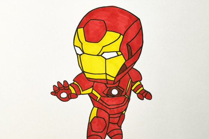 钢铁侠马克44怎么画