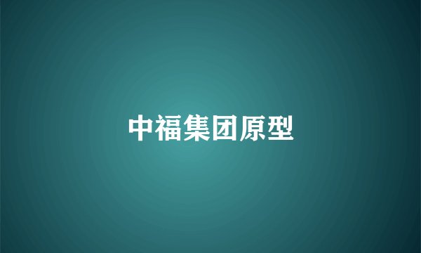 中福集团原型