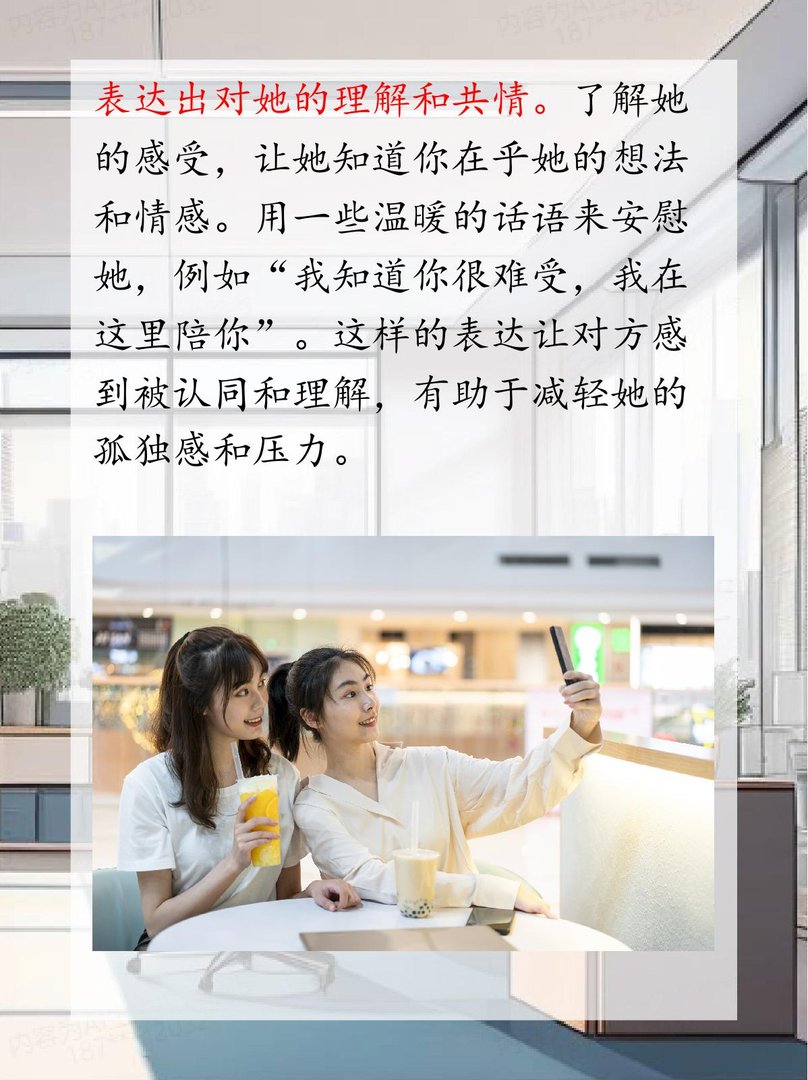 两个女孩子在一起怎么安慰