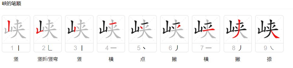 峡的含义是什么