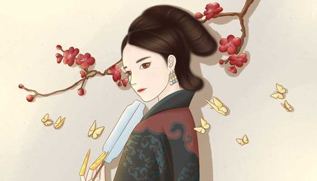 “云想衣裳花想容，春风拂槛露华浓。”是什么意思