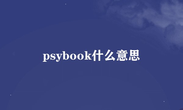 psybook什么意思