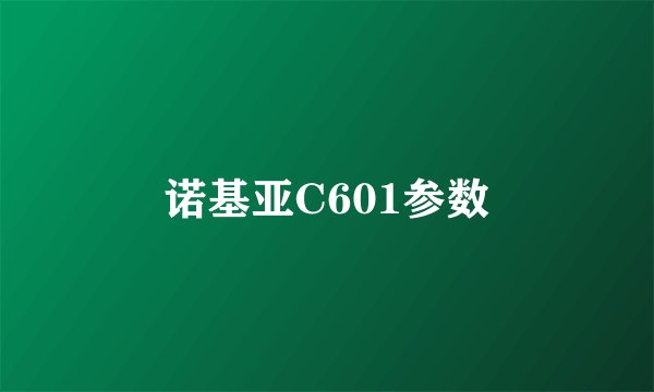 诺基亚C601参数