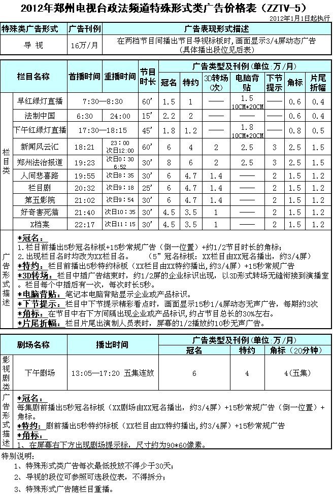郑州电视台的政法频道