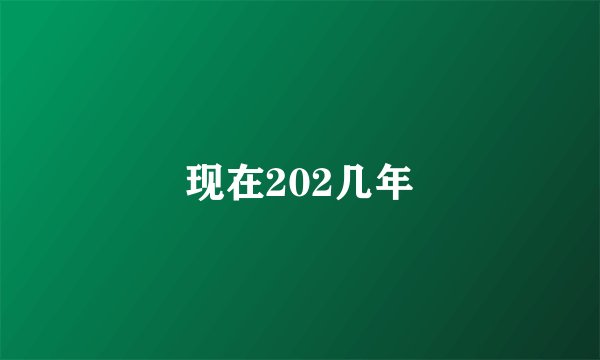 现在202几年