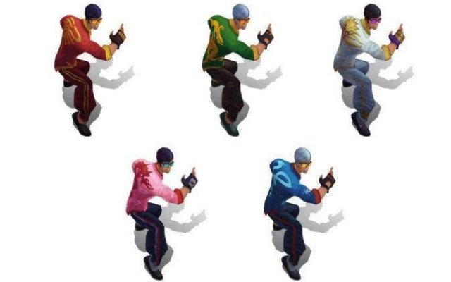 盲僧龙瞎皮肤四个颜色分别叫什么