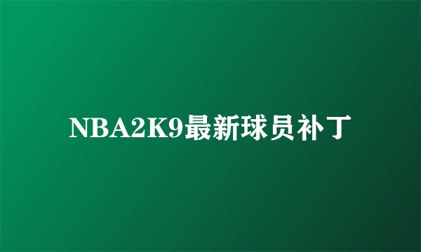 NBA2K9最新球员补丁