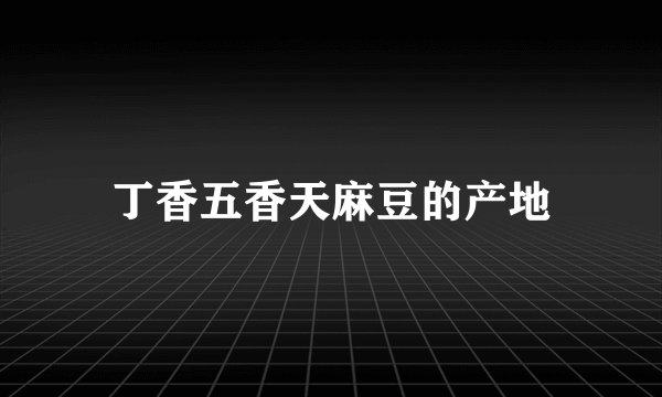 丁香五香天麻豆的产地