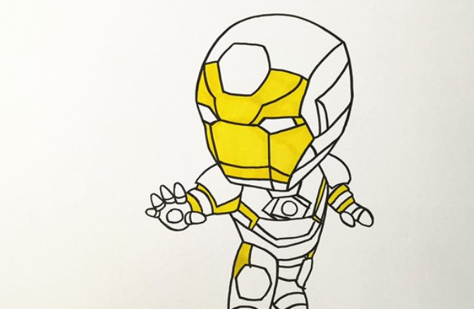 钢铁侠马克44怎么画