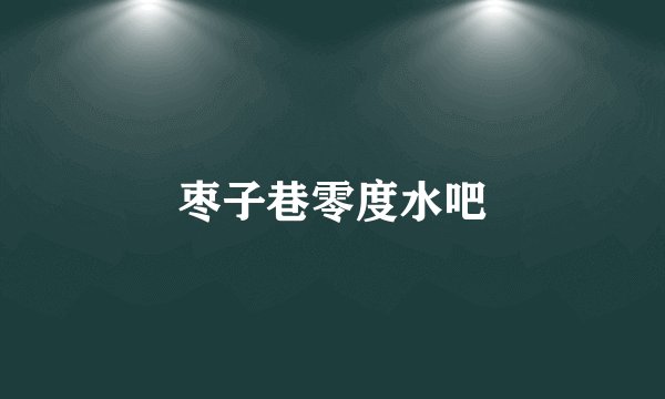 枣子巷零度水吧