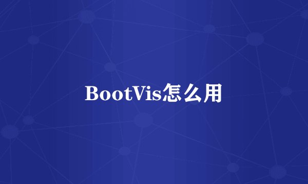 BootVis怎么用