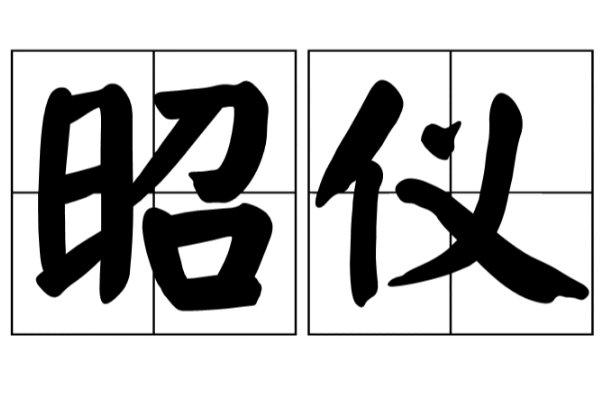 昭仪名字的含义