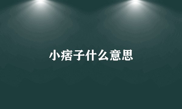 小痞子什么意思