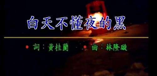 白天不懂夜的黑是什么意思