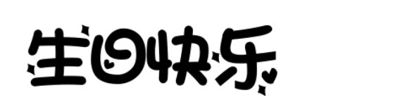生日快乐花体字有哪些？