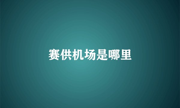 赛供机场是哪里