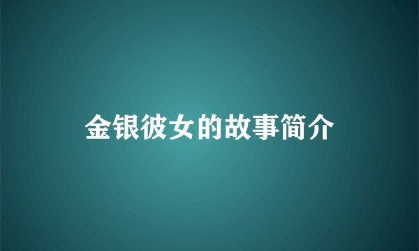 金银彼女的故事简介