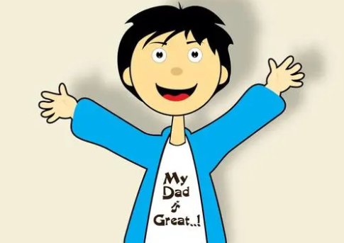 描写爸爸外貌的好段