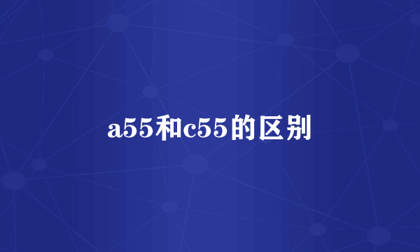 a55和c55的区别