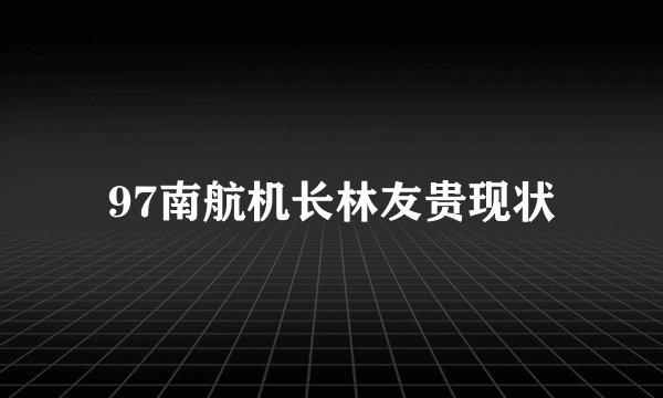 97南航机长林友贵现状