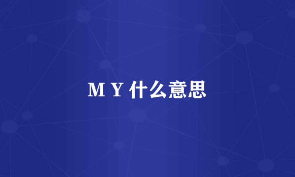 M Y 什么意思