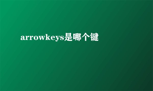 arrowkeys是哪个键