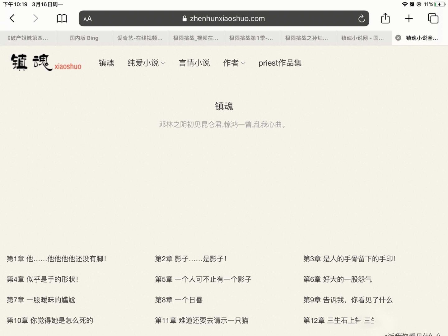 镇魂小说网怎么了？