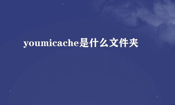 youmicache是什么文件夹