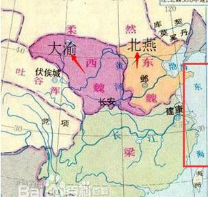 楚乔传中大渝是现在的那个地方