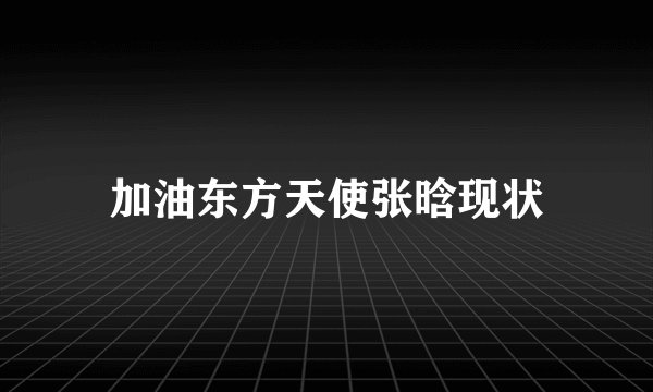 加油东方天使张晗现状