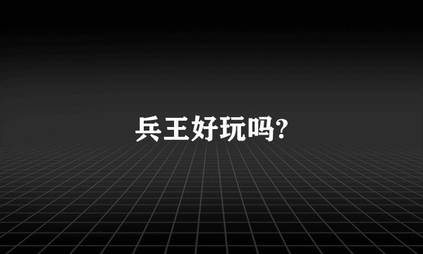 兵王好玩吗?