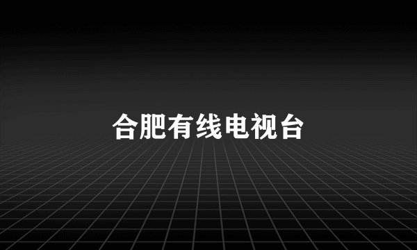 合肥有线电视台