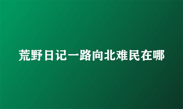 荒野日记一路向北难民在哪